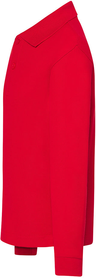 Polo bambino maniche lunghe rossa