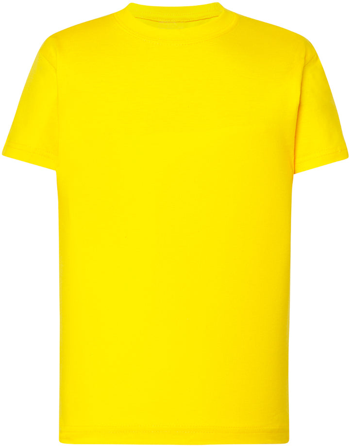 T-shirt-bambino maniche corte giallo oro
