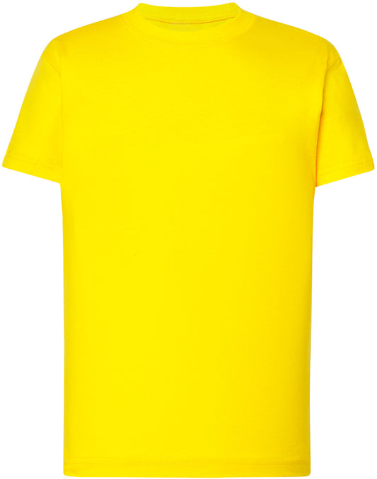 T-shirt-bambino maniche corte giallo oro