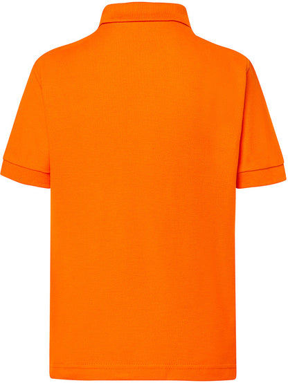 Polo bambino maniche corte arancione